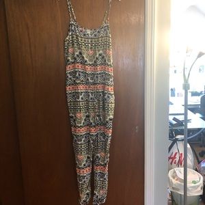 Patterned lightweight romper
